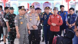 Bupati Asmar Tinjau Arus Mudik di Tanjung Harapan, Ketua DPRD Turut Hadir Bersama Forkopimda