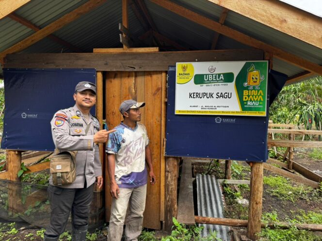 
 Polsek Tebing Tinggi Barat Bina UMKM Kerupuk Sagu Desa Kundur, Dorong Ketahanan Pangan dan Ekonomi Warga