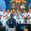 Personel Polres Meranti Sumbang Emas, Polda Riau Juara Umum Kejurnas Taekwondo Kapolri Cup 7