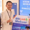 BRI BO Selatpanjang Pererat Silaturahmi Bersama Mitra PNM BRILink Merak Meranti