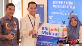 BRI BO Selatpanjang Pererat Silaturahmi Bersama Mitra PNM BRILink Merak Meranti