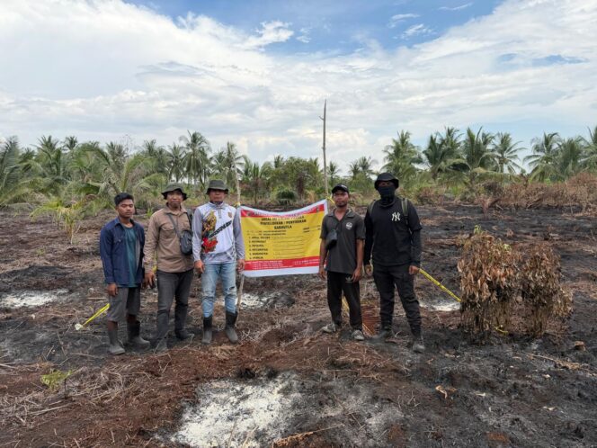 
 Bakar Lahan di Tanjung Gemuk, Pria 57 Tahun Diamankan Polres Meranti