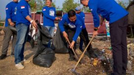 Demokrat Meranti Ajak Kader Jaga Lingkungan Lewat Gerakan Langit Biru