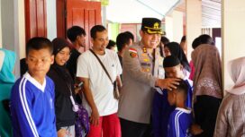 AKBP Gede Kapolres Meranti saat kunjungan Ke SLB Selatpanjang (18/08/2026)