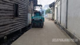 Foto : Proyek Peningkatan jalan panggaram Selatpanjang Kota