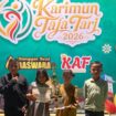 Empat peserta penari SDN 2 Selatpanjang yang dibina Sanggar Bestari Meranti saat mengikuti Lomba Tari Taja Karimun 2026. Keempatnya berhasil meraih Juara Terbaik III.