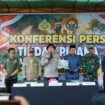 Kapolres Kepulauan Meranti AKBP Gede Prasetya Adi Sasmita saat menyampaikan keterangan dalam konferensi pers pengungkapan kasus karhutla di Desa Gemala Sari, Kecamatan Rangsang, Minggu (6/9/2026).