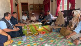 Perwakilan Partai NasDem Riau dan Kepulauan Meranti menyambangi keluarga MA di Kecamatan Merbau, Kepulauan Meranti, Senin (14/9/2026) siang.