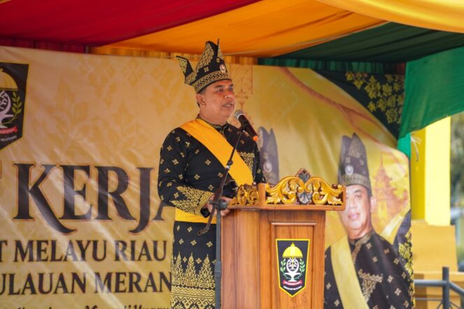 
 Ketua Umum DPH LAMR Kabupaten Kepulauan Meranti, Datuk Seri Afrizal Cik, S.Sos., M.Si. (SelatpanjangPos/Zikri)