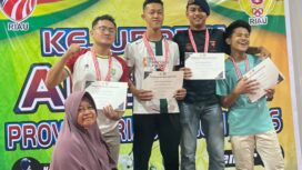 Dua Personel, Tiga Prestasi! Baja 53 Satbrimob Polda Riau Bersinar di Kejurprov Anggar 2026